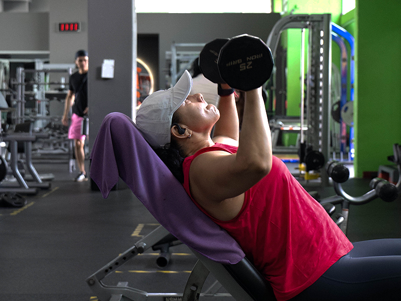 Ambiente y atletas en Gym Center